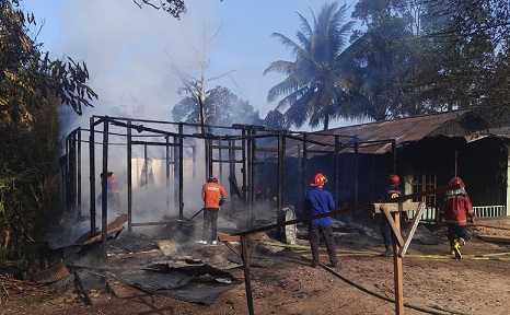 Kebakaran Rumah Kontrakan Berau