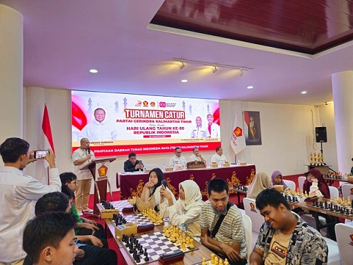Tidar Kaltim Gelar Turnamen Catur Partai Gerindra, Targetkan Bibit Atlet Muda