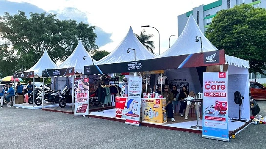 Motor Premium hingga Game Seru, HPMD Samarinda Disambut Antusias Honda Premium Matic Day