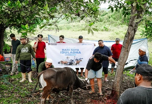 Pelindo Samarinda Tebar Qurban Idul Adha, Warga Sekitar Pelabuhan Ikut Rasakan Manfaat