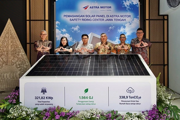 Langkah Hijau di Usia 56 Tahun, Astra Motor Hadirkan Solar PV di Safety Riding Center