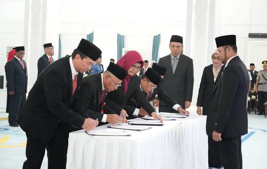 Rudy Mas’ud Lantik 33 Pejabat Pemprov Kaltim, Kinerja Bakal Dievaluasi